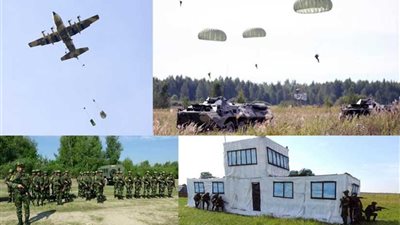 عناصر القوات المسلحة المصرية والروسية والبيلاروسية تواصل التدريب المشترك 