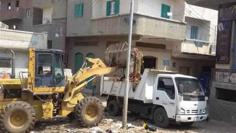 رفع 170 طن تراكمات