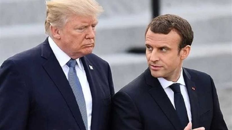 ترامب وماكرون يلتقيان