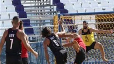 فراعنة اليد الشاطئية يخسرون أمام اليونان 2/ 1 في نصف نهائي البحر المتوسط