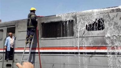 إخماد حريق بقطار الإسماعيلية واستكمال الرحلة