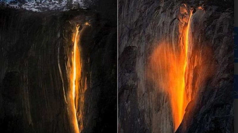 شلال النار.. إحدى