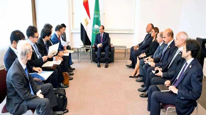 الرئيس السيسى يستعرض