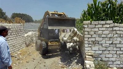 رفع 149 طن قمامة وإزالة 27 حالة تعدٍ على الأراضي الزراعية بالمنيا