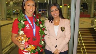 سمر حمزة تعود للقاهرة ببرونزية الألعاب الإفريقية