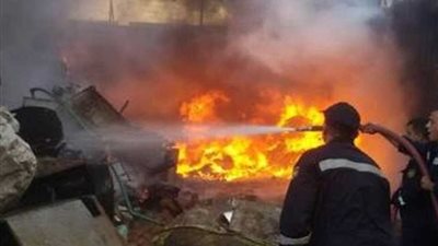 السيطرة على حريق هائل داخل منزل بقرية إسماعيل فهمي بالبحيرة