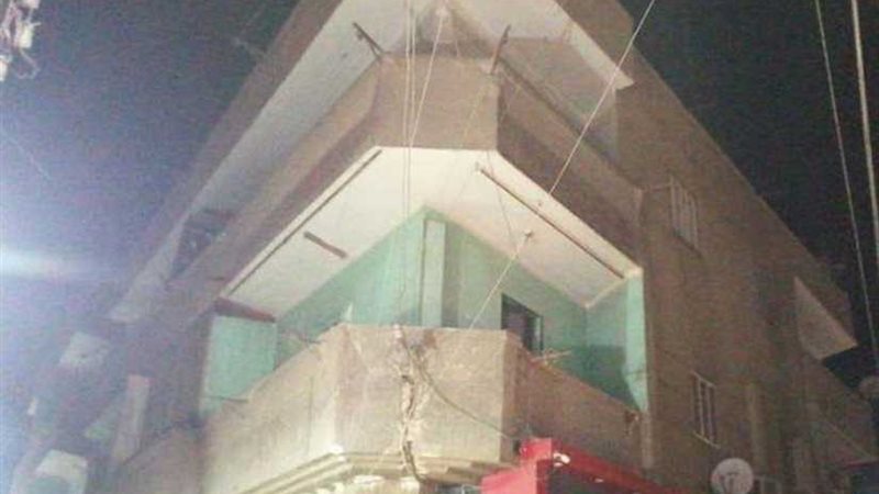 انهيار منزل في قها