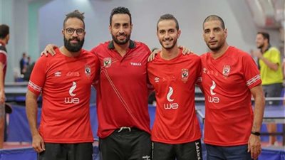 رجال تنس طاولة الأهلي يتوجون بلقب البطولة العربية