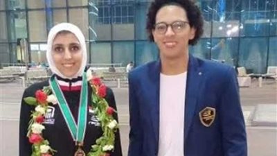 جيانا فاروق تعود للقاهرة بعد تتويجها بذهبية البريميرليج للكاراتيه باليابان