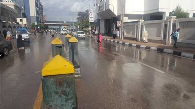 أمطار غزيرة على محافظة كفر الشيخ