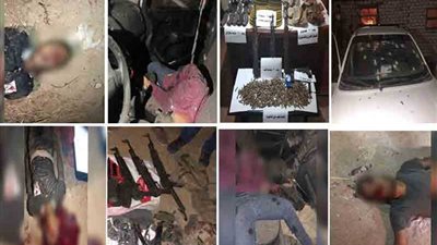 الداخلية : مقتل مجموعة من العناصر الإرهابية في تبادل لإطلاق النار مع قوات الشرطة بشمال سيناء