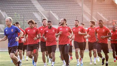 تدريبات استشفائية للاعبي الأهلي المشاركين في مباراة كانو سبورت