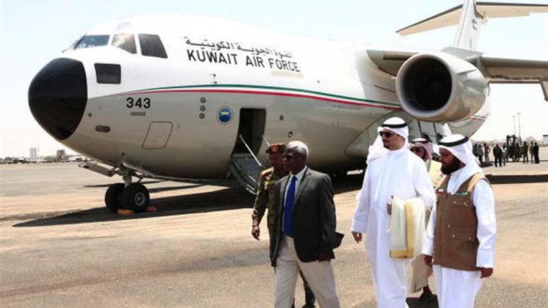 وصول طائرة مساعدات