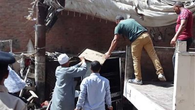 إزالة 44 حالة تعد على أرض زراعية وأملاك دولة ببني سويف