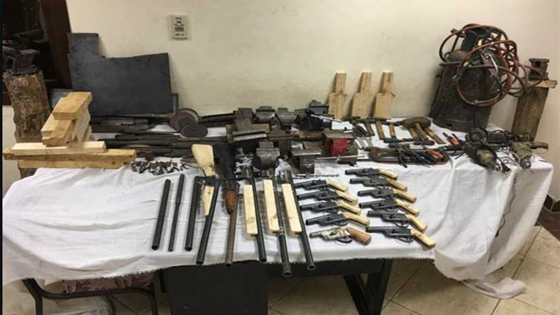 ضبط ورشة لتصنيع الأسلحة
