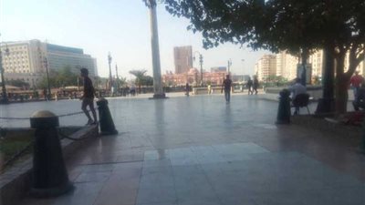 بالصور.. انسيابية في حركة المرور بميدان التحرير