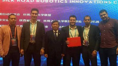 هندسة بنها تحصل على جائزة التميز في مسابقة الروبوت العالمية بالصين