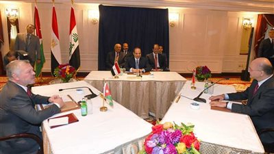 القمة «المصرية- الأردنية- العراقية»: تعميق التعاون الثلاثي ومواجهة شاملة للإرهاب ودعم للسعودية وسوريا