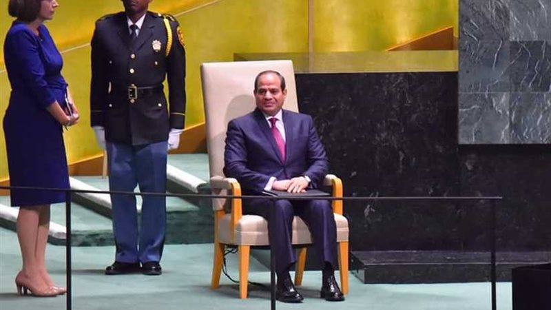الرئيس السيسي يصل