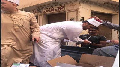 أوقاف الإسكندرية توزع 6 طن لحوم