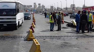 إصلاح وتجديد فواصل كوبري 6 أكتوبر بالمنطقة الواقعة من أعلى غمرة في اتجاه مدينة نصر