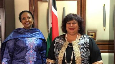 وزيرتا ثقافة مصر وكينيا بحثتا تكثيف الأنشطة الثقافية بين البلدين