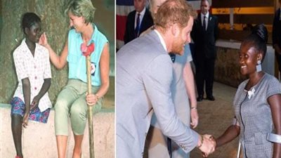 الأمير هاري يلتقي ضحية الألغام الأرضية التي جعلت والدته تجهش في البكاء (صور)