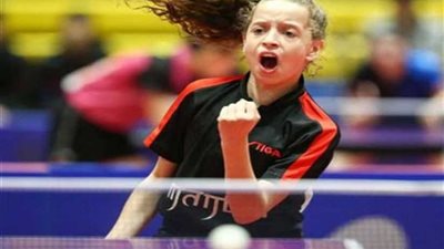 هنا.. معجزة تنس الطاولة عمرها 11 عاما: أحلم بالاحتراف