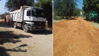 تمهيد الطرق بقرى ديروط ضمن الخطة الاستثمارية