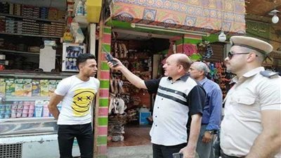 رفع الإشغالات بشوارع مدينة المنيا