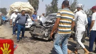 مصرع شخص وإصابة زوجين في تصادم بالدقهلية