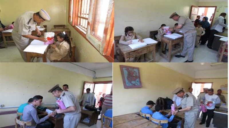 ضباط الفيوم يزورون