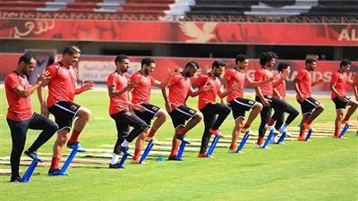 محلل أداء الأهلي يقود مران الغائبين عن مواجهة أسوان