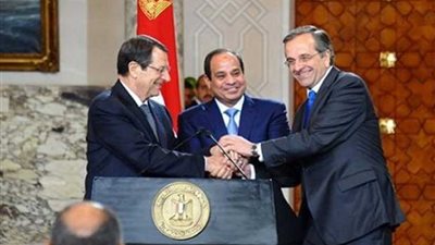 انطلاق القمة الثلاثية السابعة بين مصر قبرص واليونان بالاتحادية