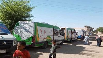 قافلة طبية وعلاجية بقرية نزلة أسمنت بالمنيا