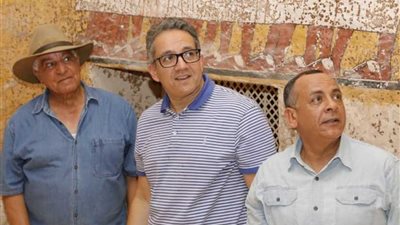 عناني وحواس ووزيري في زيارة للملك 