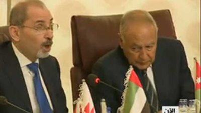 جلسة تشاورية لوزراء الخارجية العرب قبيل الاجتماع الطارئ لمجلس جامعة الدول العربية