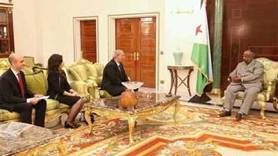 رئيس جيبوتي يؤكد وقوفه إلى جانب مصر ودعمه لجهود تعزيز العلاقات