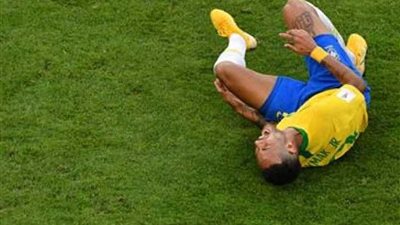 إصابة نيمار في تعادل البرازيل مع نيجيريا