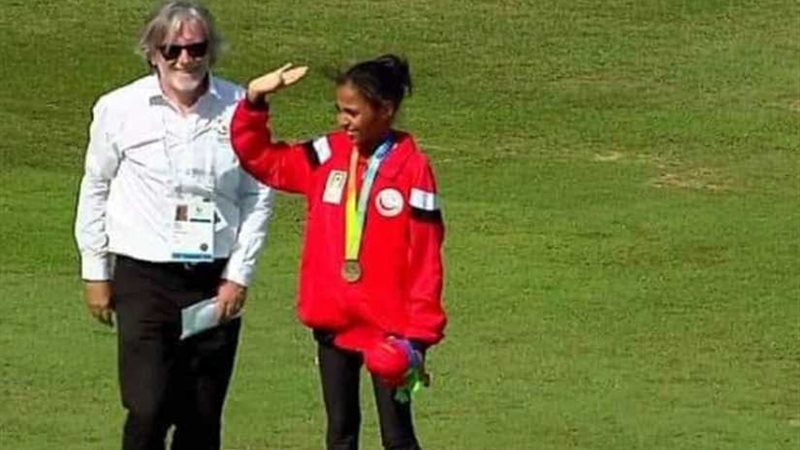 أفنان صالح تتوج بالميدالية