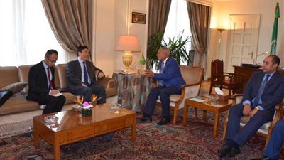أبو الغيط يستقبل المبعوث الصيني الجديد للشرق الأوسط