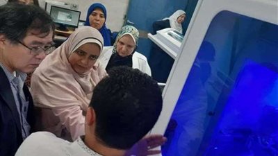 طبيب ياباني في زيارة للمراكز الطبية بالبحيرة