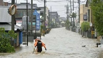 مصرع وفقدان 13 شخصًا جراء الأمطار الموسمية في اليابان