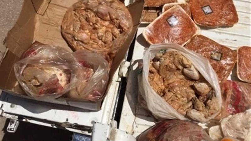 ضبط مطعم يقدم لحوم