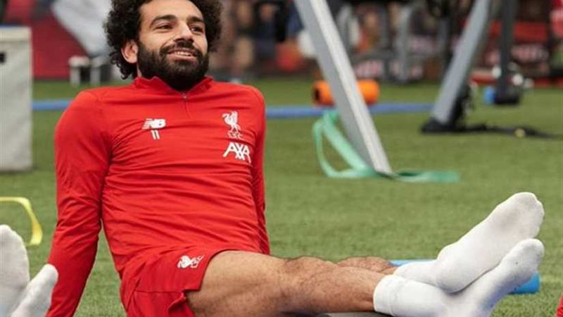 صلاح يشارك في تدريبات