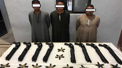 ضبط 8 بنادق خرطوش في حملة أمنية بمركز صدفا