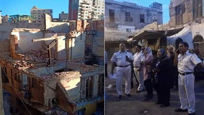 انهيار عقار قديم باللبان دون إصابات