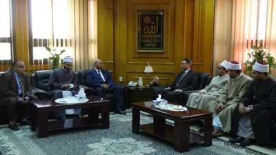 جامعة المنيا تستقبل علماء 