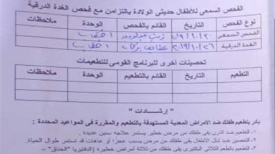 تسجيل أول حالة ضمن مبادرة الكشف عن ضعاف السمع للمواليد بالدقهلية