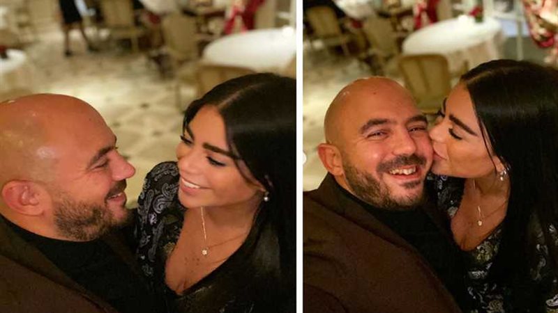 قبلة للعسيلي في عيد